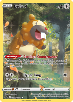 Bidoof — SWSH: Crown Zenith: Galarian Gallery