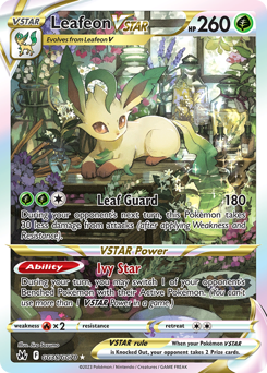 Leafeon VSTAR — SWSH: Crown Zenith: Galarian Gallery