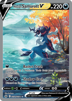 Hisuian Samurott V card art