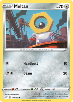 Meltan — SWSH03: Darkness Ablaze