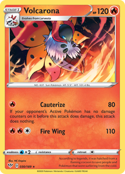 Volcarona — SWSH03: Darkness Ablaze