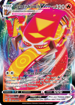 Centiskorch VMAX — SWSH03: Darkness Ablaze
