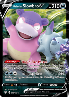 Galarian Slowbro V — SWSH03: Darkness Ablaze
