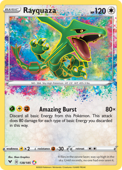 Rayquaza card art