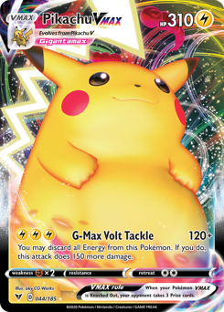 Pikachu VMAX card art