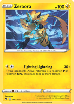 Zeraora — SWSH04: Vivid Voltage