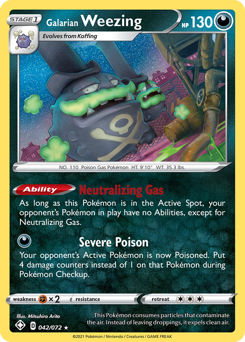 Galarian Weezing — Shining Fates