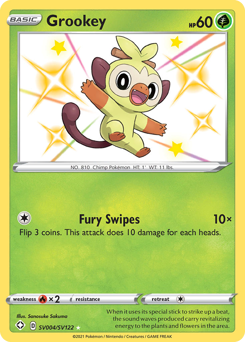 Grookey — Shining Fates: Shiny Vault