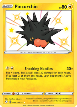 Pincurchin — Shining Fates: Shiny Vault