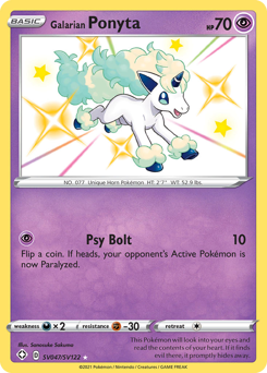Galarian Ponyta card art