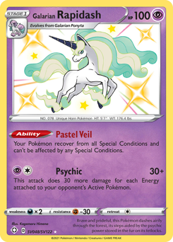 Galarian Rapidash card art