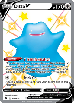 Ditto V card art