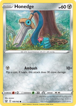 Honedge — SWSH05: Battle Styles