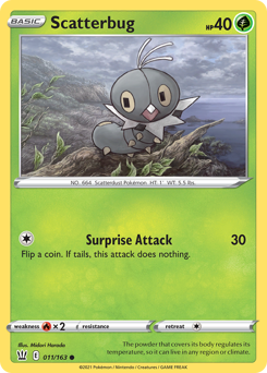 Scatterbug — SWSH05: Battle Styles