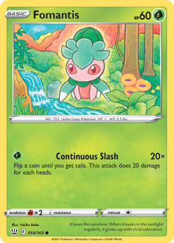 Fomantis — SWSH05: Battle Styles