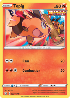 Tepig — SWSH05: Battle Styles