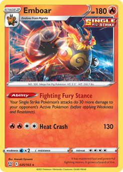 Emboar — SWSH05: Battle Styles