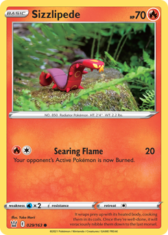 Sizzlipede — SWSH05: Battle Styles