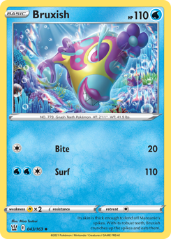 Bruxish — SWSH05: Battle Styles