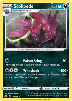Scolipede — SWSH06: Chilling Reign