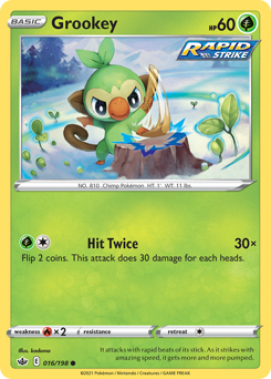 Grookey — SWSH06: Chilling Reign