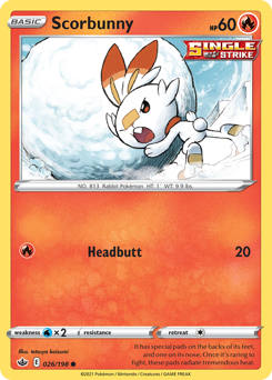 Scorbunny — SWSH06: Chilling Reign