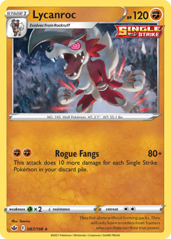 Lycanroc — SWSH06: Chilling Reign
