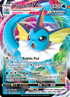 Vaporeon VMAX card art