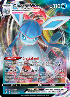 Glaceon VMAX card art