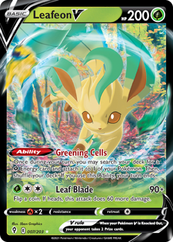 Leafeon V — SWSH07: Evolving Skies
