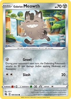 Galarian Meowth — SWSH08: Fusion Strike