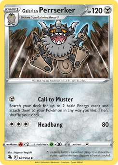 Galarian Perrserker — SWSH08: Fusion Strike