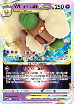 Whimsicott VSTAR — SWSH09: Brilliant Stars