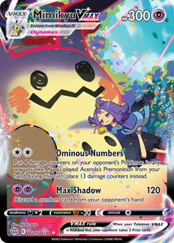 Mimikyu VMAX — SWSH09: Brilliant Stars Trainer Gallery