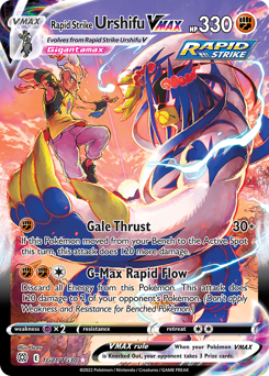 Rapid Strike Urshifu VMAX card art