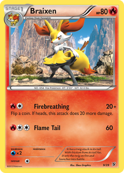 Braixen — Kalos Starter Set