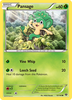 Pansage — XY Base Set