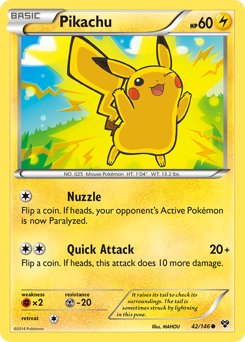 Pikachu card art