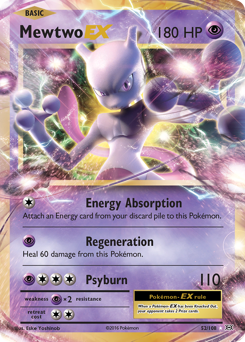 Mewtwo EX card art