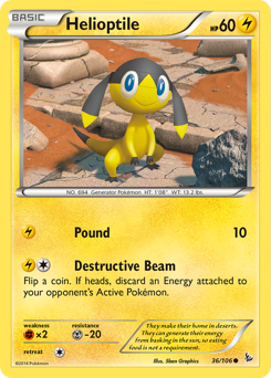 Helioptile — XY - Flashfire