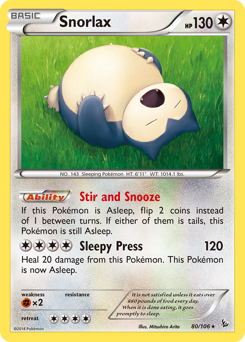 Snorlax card art