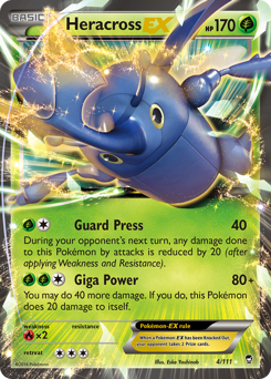 Heracross EX card art
