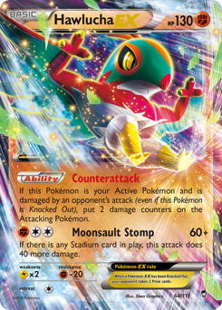 Hawlucha EX card art