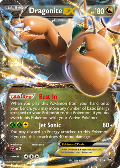 Dragonite EX — XY - Furious Fists