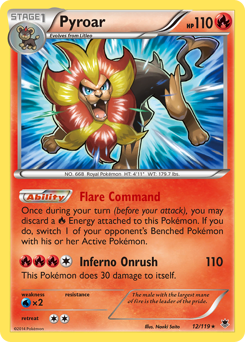 Pyroar — XY - Phantom Forces