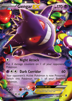 Gengar EX card art