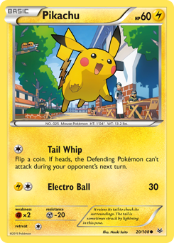 Pikachu card art