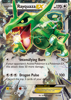 Rayquaza EX (75) card art