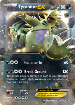 Tyranitar EX card art