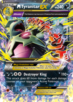 M Tyranitar EX card art